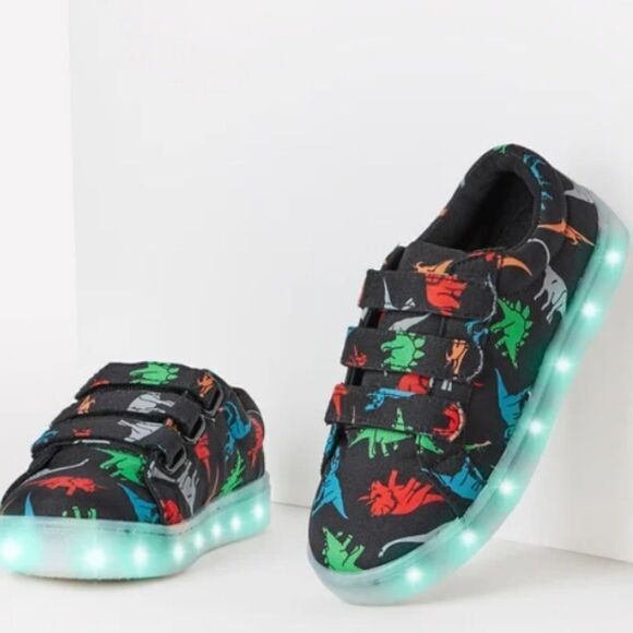 Dino Light Up Multi-Strap Sneaker - Picture 6 of 6